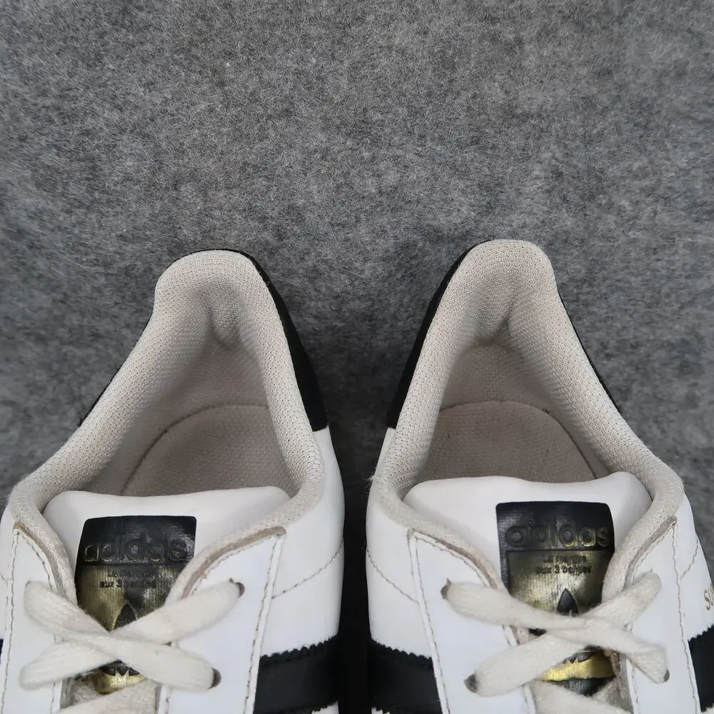 Adidas Shoes Mens 7.5 Superstar Sneakers Casual Lace Up Trainer Lifestyle White